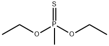 O,O'-DIETHYL METHYLPHOSPHONOTHIOATE 구조식 이미지