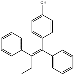 (Z)-1,2-Diphenyl-1-(4-hydroxyphenyl)-1-butene Structure