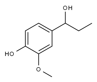 Benzenemethanol, a-ethyl-4-hydroxy-3-methoxy- 구조식 이미지