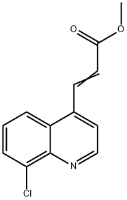 3-(8-CHLOROQUINOLINE-4-YL)ACRYLIC ACID METHYL ESTER Structure
