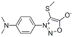3-[4-(Dimethylamino)phenyl]-4-(methylthio)sydnone 구조식 이미지