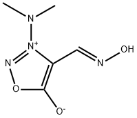 3-(Dimethylamino)-4-[(hydroxyimino)methyl]sydnone Structure