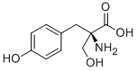 α-Hydroxymethyl-L-tyrosine 구조식 이미지
