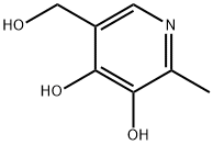 3,4-Dihydroxy-2-methylpyridine-5-methanol 구조식 이미지