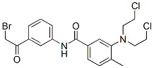 3-[Bis(2-chloroethyl)amino]-3'-(bromoacetyl)-4-methylbenzanilide Structure