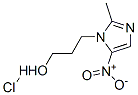 2-methyl-5-nitro-1H-imidazole-1-propanol monohydrochloride 구조식 이미지
