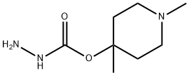 Hydrazinecarboxylic acid, 1,4-dimethyl-4-piperidinyl ester (9CI) Structure