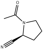 2-Pyrrolidinecarbonitrile,1-acetyl-,(2S)-(9CI) 구조식 이미지