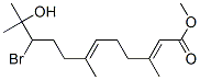 10-Bromo-11-hydroxy-3,7,11-trimethyl-2,6-dodecadienoic acid methyl ester Structure