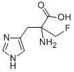 alpha-fluoromethylhistidine Structure