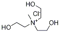 EthanaMiniuM,2-히드록시-N,N-비스(2-히드록시에틸)-N-메틸-,염화물 구조식 이미지