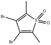 3,4-Dibromo-2,5-dimethylthiophene-1,1-dioxide Structure