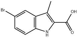 5-BROMO-3-METHYL-1H-INDOLE-2-CARBOXYLIC ACID Structure