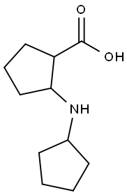 시클로펜탄카르복실산,2-(시클로펜틸아미노)-(9CI) 구조식 이미지