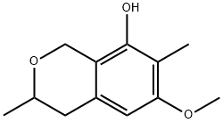 3,4-dihydro-6-methoxy-3,7-dimethyl-1H-benzopyran-8-ol Structure