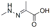 Propanoic acid, 2-(methylhydrazono)- (9CI) Structure