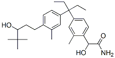 Benzeneacetamide,  4-[1-ethyl-1-[4-(3-hydroxy-4,4-dimethylpentyl)-3-methylphenyl]propyl]--alpha--hydroxy-2-methyl- 구조식 이미지