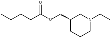 Pentanoic acid, [(3S)-1-ethyl-3-piperidinyl]methyl ester (9CI) Structure
