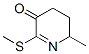 3(4H)-Pyridinone, 5,6-dihydro-6-methyl-2-(methylthio)- (9CI) 구조식 이미지