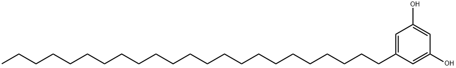 1,3-DIHYDROXY-5-TRICOSYLBENZEN Structure