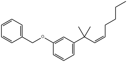 (Z)-1-(1,1-DiMethyl-2-heptenyl)-3-(phenylMethoxy)benzene Structure