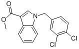 1H-INDOLE-3-CARBOXYLIC ACID, 1-[(3,4-DICHLOROPHENYL)METHYL]-, METHYL ESTER Structure