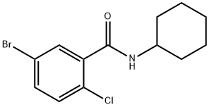 5-Bromo-2-chloro-N-cyclohexylbenzamide Structure