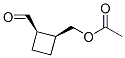 Cyclobutanecarboxaldehyde, 2-[(acetyloxy)methyl]-, (1R,2S)- (9CI) Structure
