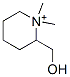 2-hydroxymethyl-N,N-dimethylpiperidinium Structure