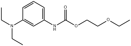 2-에톡시에틸[3-(디에틸아미노)페닐]카바메이트 구조식 이미지