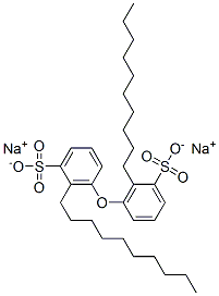 옥시비스(데실벤젠술폰 산) 디나트륨 염 구조식 이미지