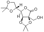2C-Hydroxymethyl-2,3:5,6-di-O-isopropylidene-D-mannono-1,4-lactone 구조식 이미지