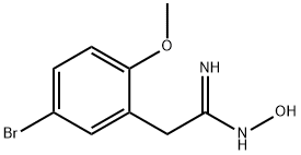 ACETAMIDOXIME,2-(5-BROMO-2-METHOXYPHENYL Structure