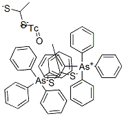 테트라페닐아르소늄옥소테크네튬비스(에탄디티올레이트) 구조식 이미지