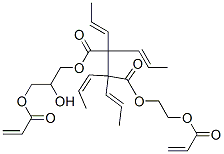 2-hydroxy-3-[(1-oxoallyl)oxy]propyl 2-[(1-oxoallyl)oxy]ethyl tetrapropenylsuccinate  구조식 이미지