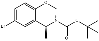 TERT-BUTYL [(1S)-1-(5-BROMO-2-METHOXYPHENYL)ETHYL]CARBAMATE Structure