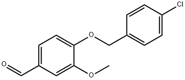 4-[(4-CHLOROBENZYL)OXY]-3-METHOXYBENZENECARBALDEHYDE Structure