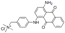 [p-[(4-아미노-9,10-디히드로-9,10-디옥소-1-안트릴)아미노]벤질]트리메틸암모늄클로라이드 구조식 이미지