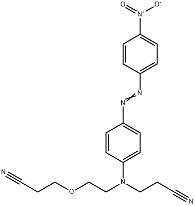 3-[[2-(2-cyanoethoxy)ethyl][4-[(4-nitrophenyl)azo]phenyl]amino]propiononitrile Structure