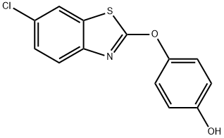 4-[(6-Chloro-2-benzothiazolyl)oxy]phenol Structure