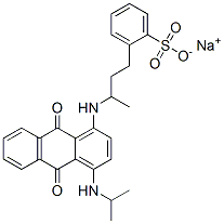 sodium [3-[[9,10-dihydro-4-(isopropylamino)-9,10-dioxo-1-anthryl]amino]butyl]benzenesulphonate  Structure