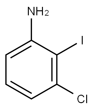 3-Chloro-2-iodoaniline 구조식 이미지