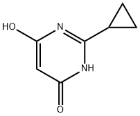 2-Cyclopropylpyrimidine-4,6-diol Structure