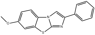 7-METHOXY-2-PHENYLIMIDAZO[2,1-B]BENZOTHIAZOLE Structure