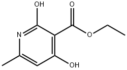 Ethyl 2,4-dihydroxy-6-methyl-3-pyridinecarboxylate Structure