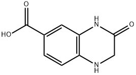 1,2,3,4-tetrahydro-3-oxoquinoxaline-6-carboxylic acid Structure