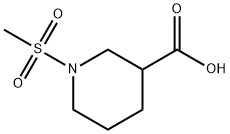 1-METHANESULFONYL-PIPERIDINE-3-CARBOXYLIC ACID Structure