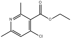 에틸4-클로로-2,6-디메틸-피리딘-3-카르복실레이트 구조식 이미지