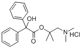 2-(디메틸아미노)-1,1-디메틸에틸디페닐글리콜산염염산염 구조식 이미지