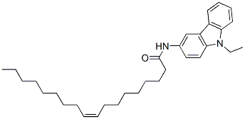 (Z)-N-(9-에틸-9H-카르바졸-3-일)-9-옥타데센아미드 구조식 이미지